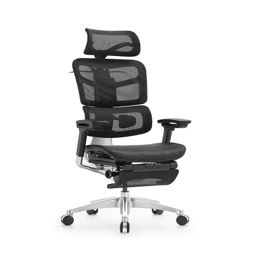JMT-367050 Ergonomic High Back Office Chair with Adjustable Headrest and Mesh Fabric Design for Modern Workspaces