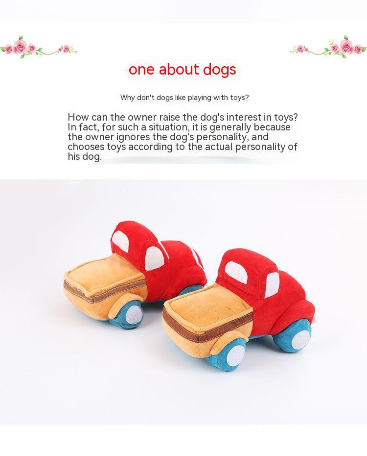 JMT-367114 Plush Car Dog Toy with Sound for Chewing and Playtime
