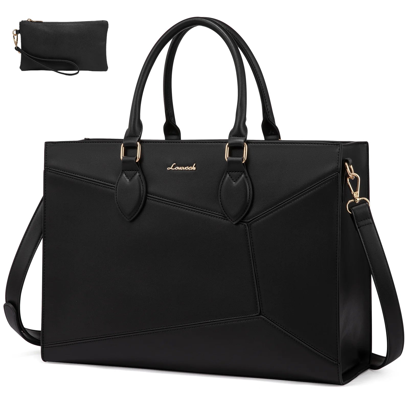 JMT-367114 Professional Laptop Tote Bag for 15.6 to 17 Inch Laptops - Lightweight Clutch Purse for Office and Business Use