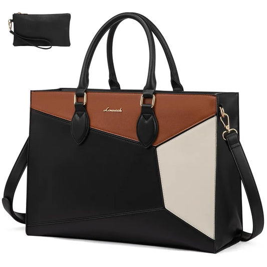 JMT-367114 Professional Laptop Tote Bag for 15.6 to 17 Inch Laptops - Lightweight Clutch Purse for Office and Business Use