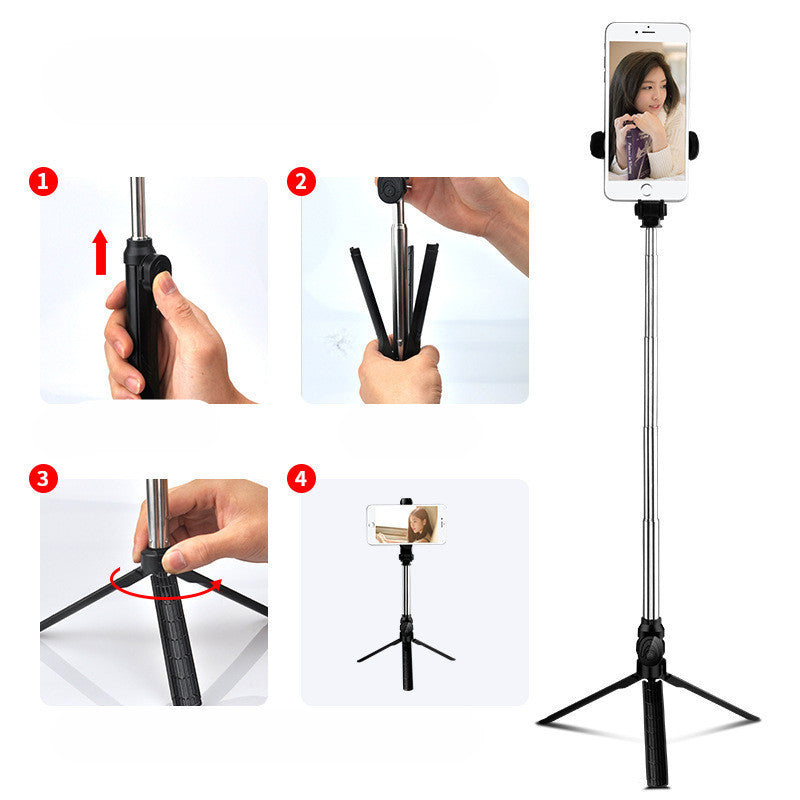 JMT-367306 Adjustable Tripod Selfie Stand with Bluetooth Remote for Phones
