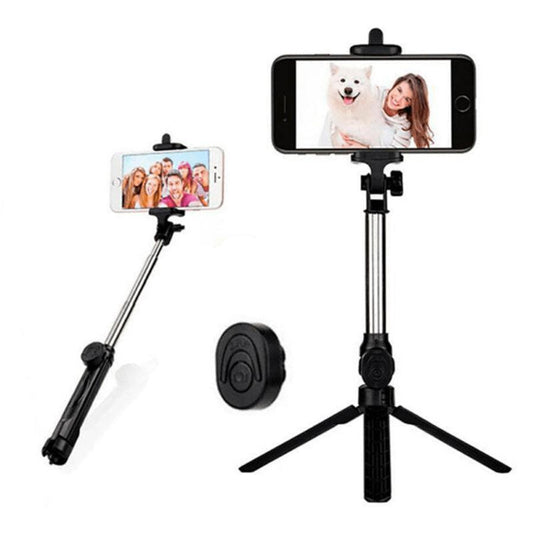 JMT-367306 Adjustable Tripod Selfie Stand with Bluetooth Remote for Phones