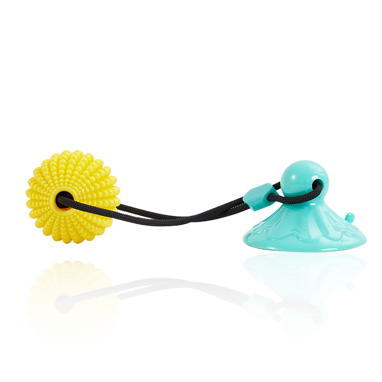 JMT-367434 Interactive Corn Ball Chew Toy with Suction Cup for Dogs - Teething Rope Tug of War Toy for Medium to Large Dogs