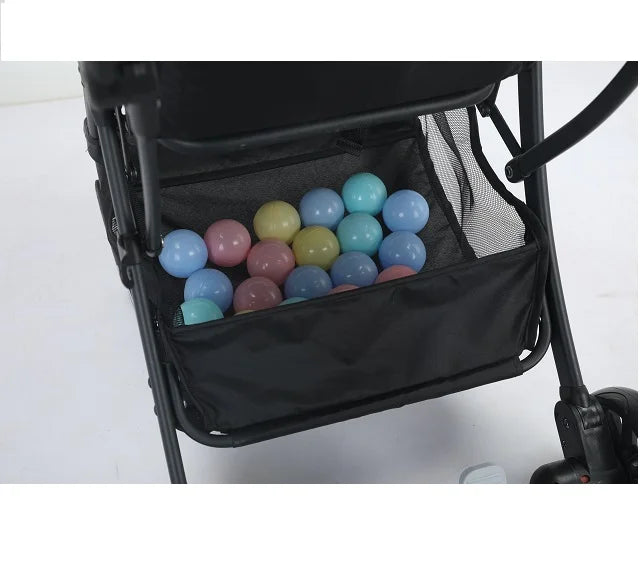 JMT-367434 Multi-Functional Baby Stroller with Bottom Storage Basket for Convenient Outdoor Use