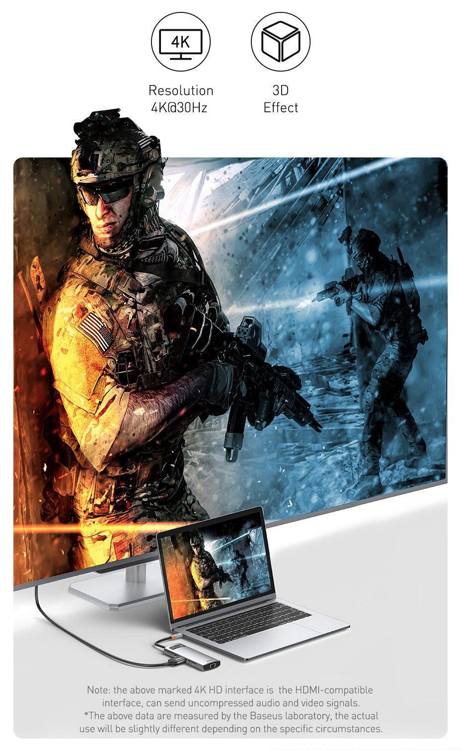 JMT-367626 Baseus 5-in-1 Multifunctional Type-C Hub Docking Station in Space Gray