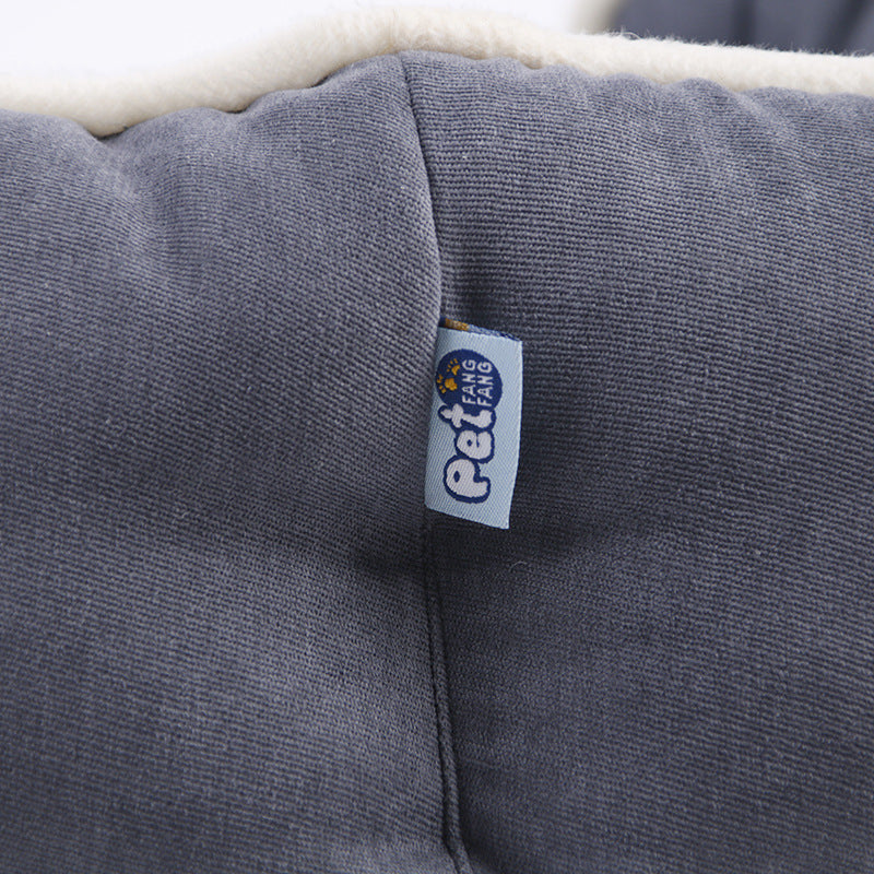 JMT-367754 Memory Foam Pet Sofa Cushion - Comfortable and Breathable Cloth Nest in Blue, Pink, or Grey (S & L Sizes)