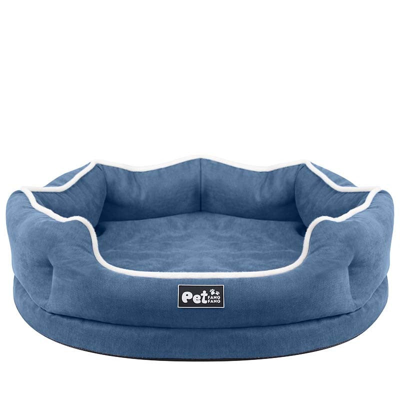 JMT-367754 Memory Foam Pet Sofa Cushion - Comfortable and Breathable Cloth Nest in Blue, Pink, or Grey (S & L Sizes)