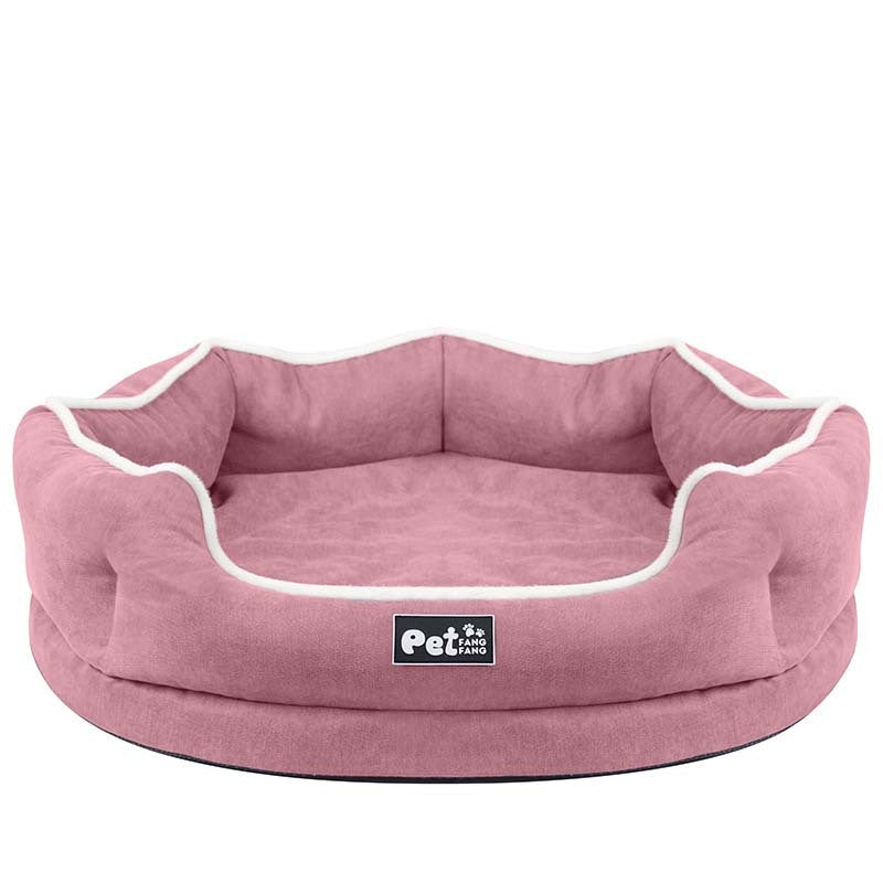 JMT-367754 Memory Foam Pet Sofa Cushion - Comfortable and Breathable Cloth Nest in Blue, Pink, or Grey (S & L Sizes)