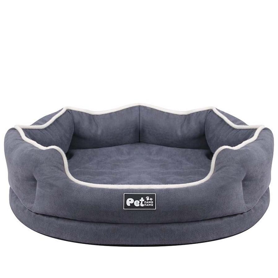JMT-367754 Memory Foam Pet Sofa Cushion - Comfortable and Breathable Cloth Nest in Blue, Pink, or Grey (S & L Sizes)