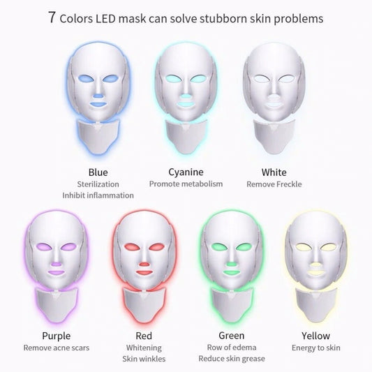 JMT-367882 LED Photon Rejuvenation Face Mask for Skin Therapy and Neck Care