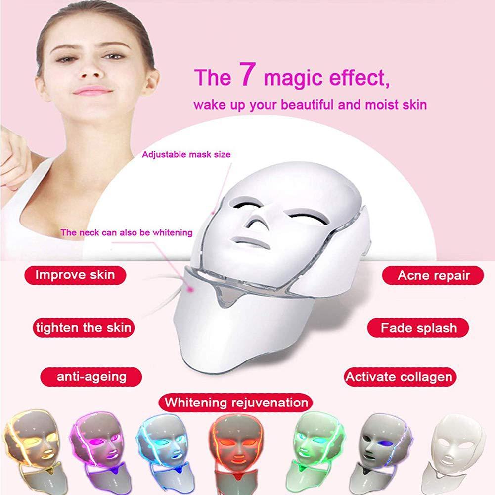 JMT-367882 LED Photon Rejuvenation Face Mask for Skin Therapy and Neck Care