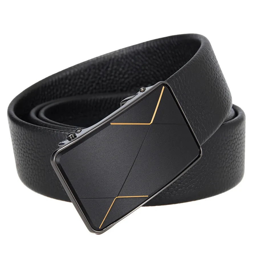 JMT-368202 Men's First Layer Cowhide Casual Belt - Durable and Stylish Accessory, Model LY36-25640-5