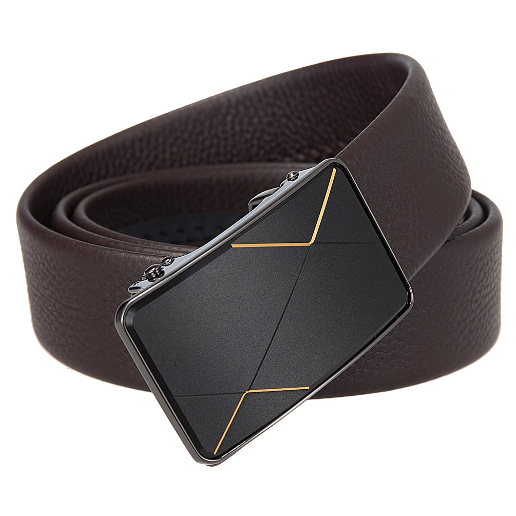 JMT-368202 Men's First Layer Cowhide Casual Belt - Durable and Stylish Accessory, Model LY36-25640-5