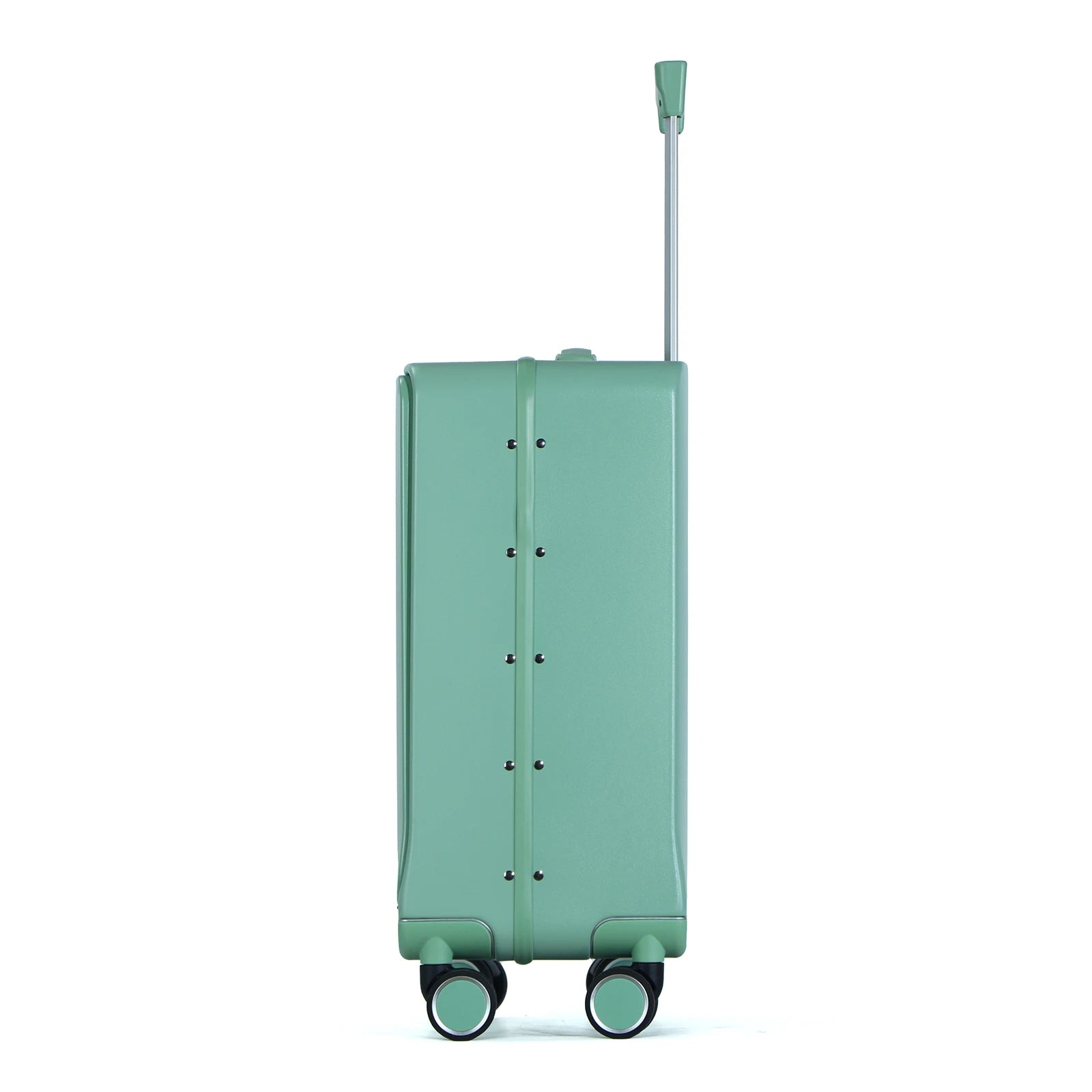 JMT-368330 Custom 4-Wheel Hard Shell Trolley Luggage with Aluminium Frame and Front Opening