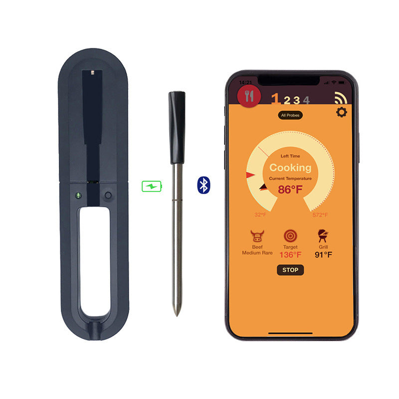 JMT-368394 Bluetooth BBQ Thermometer Probe with Dual Temperature Detection and Smartphone App Integration