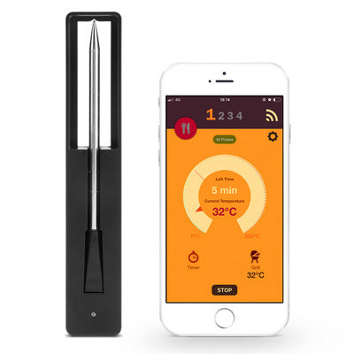JMT-368394 Bluetooth BBQ Thermometer Probe with Dual Temperature Detection and Smartphone App Integration