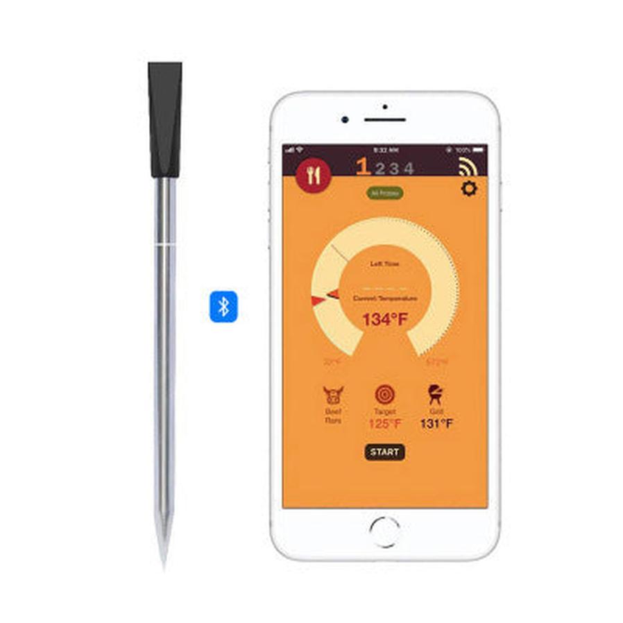 JMT-368394 Bluetooth BBQ Thermometer Probe with Dual Temperature Detection and Smartphone App Integration