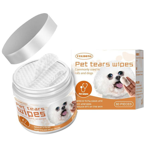 JMT-368522 Yegebang Tear Stain Remover Wipes for Dogs and Cats - Eye Cleaning Cotton Pads