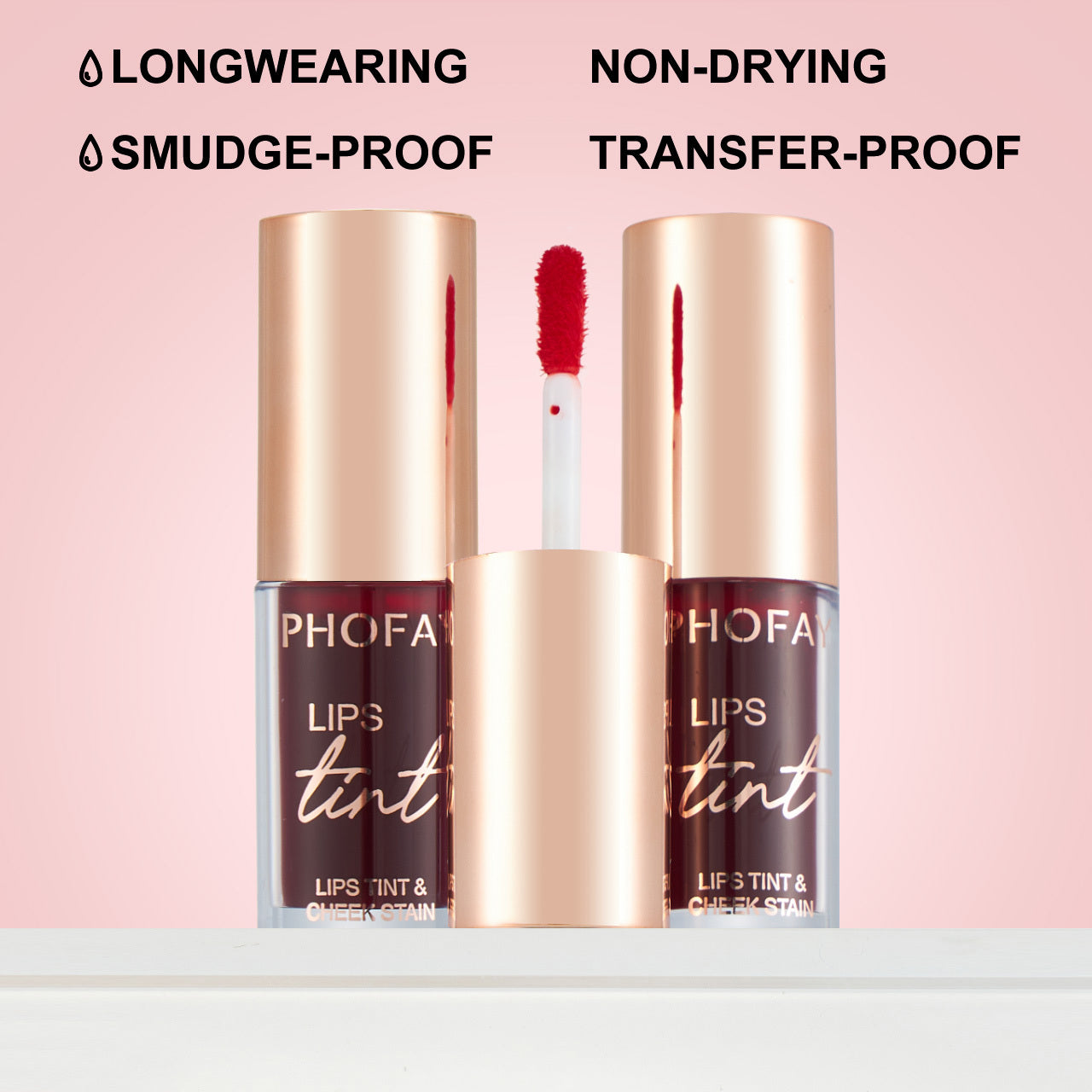 JMT-368714 Long-Wear Lip Tint with Buildable Color for Lips and Cheeks - 4 ML