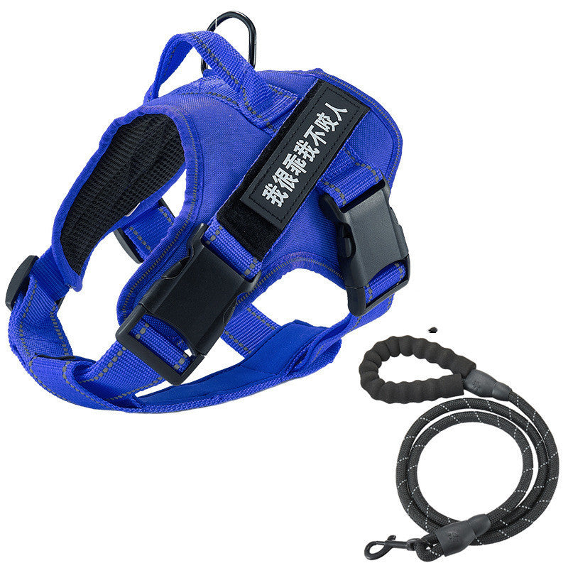 JMT-368778 Breathable Mesh Dog Vest with Chest Strap and Leash Attachment