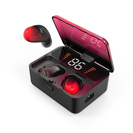 JMT-368778 Wireless Headset with Digital Display and Gradient Colors - Bluetooth 5.0, Stereo Sound, Voice Control, Multi-Point Connection