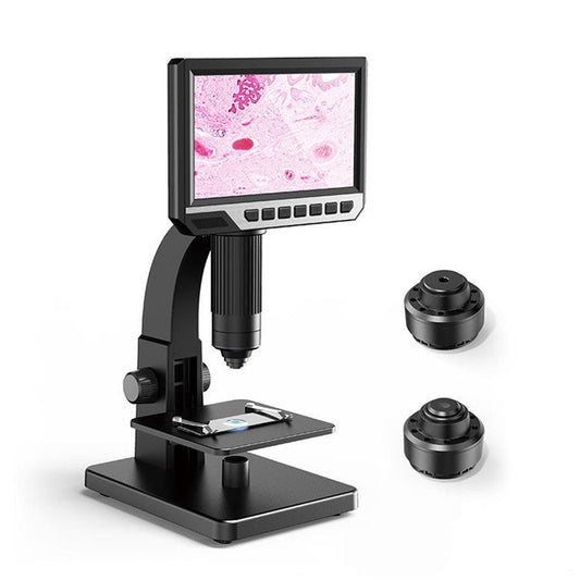 JMT-368970 HD Digital Microscope with 7-Inch Display, 2000x Magnification, and Complete Accessory Kit
