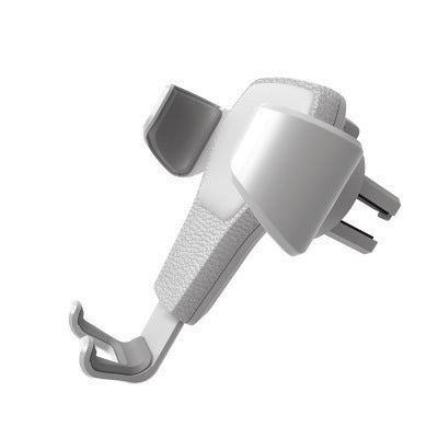 JMT-369610 Leather Grain Gravity Car Phone Holder - Adjustable, Universal Fit, Black and White Options