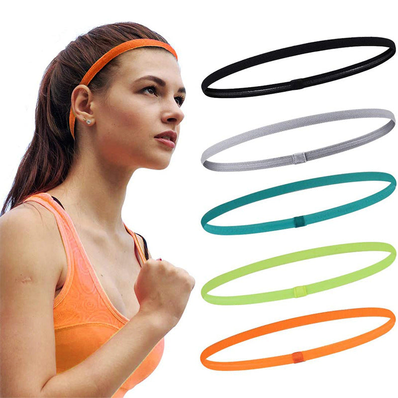 JMT-369674 Unisex Silicone Non-Slip Sweat-Wicking Sports Headband