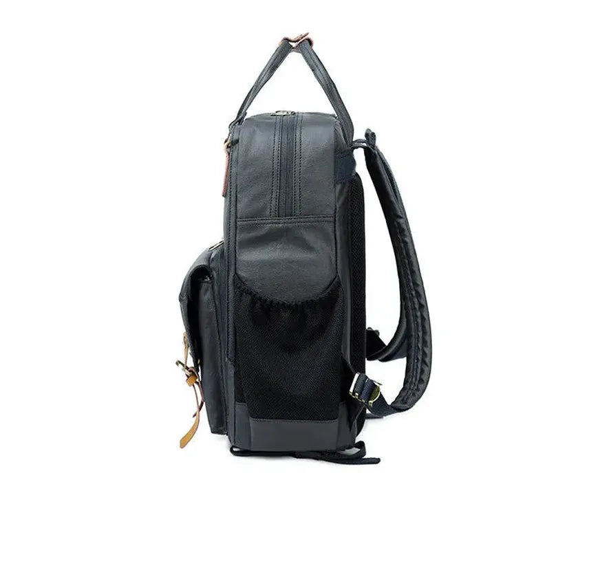JMT-370122 Vintage Canvas and Crazy-Horse Leather DSLR Video Backpack