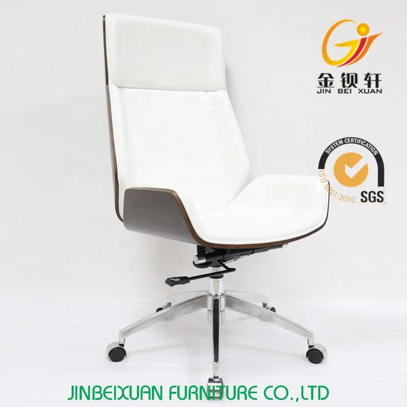 JMT-370506 Ergonomic High Back Black Leather Office Chair with Multi-Functional Swivel Features