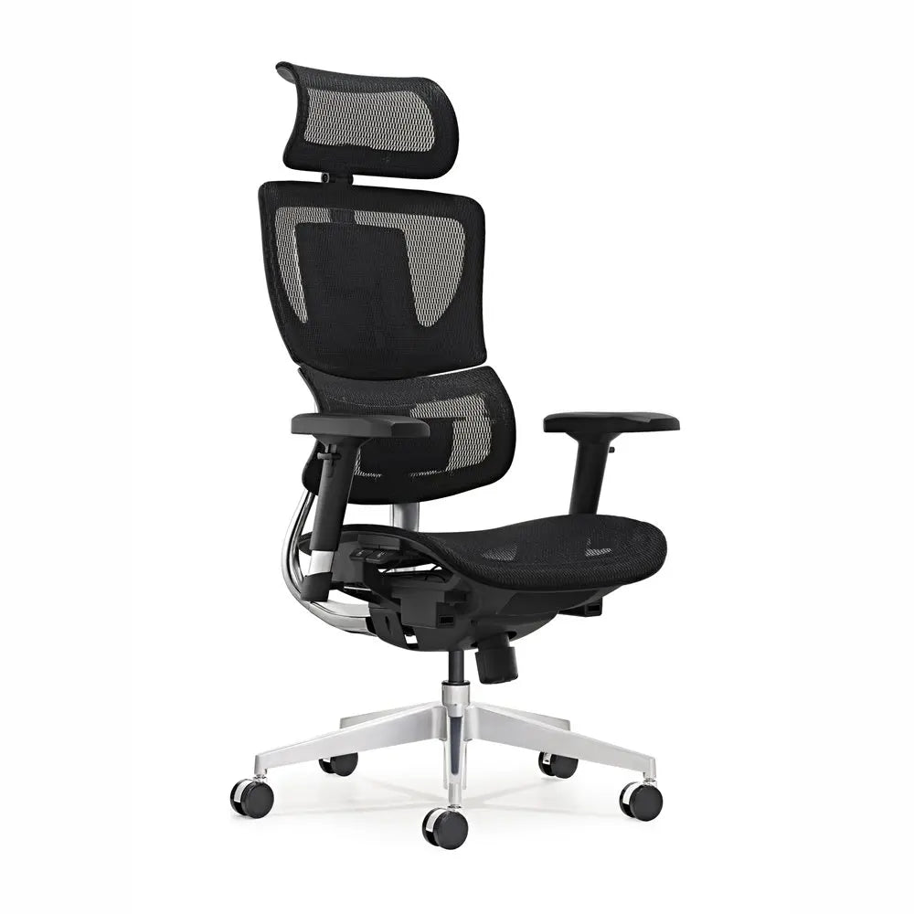 JMT-370506 Ergonomic High Back Mesh Visitor Chair with Footrest, Modern Revolving Design