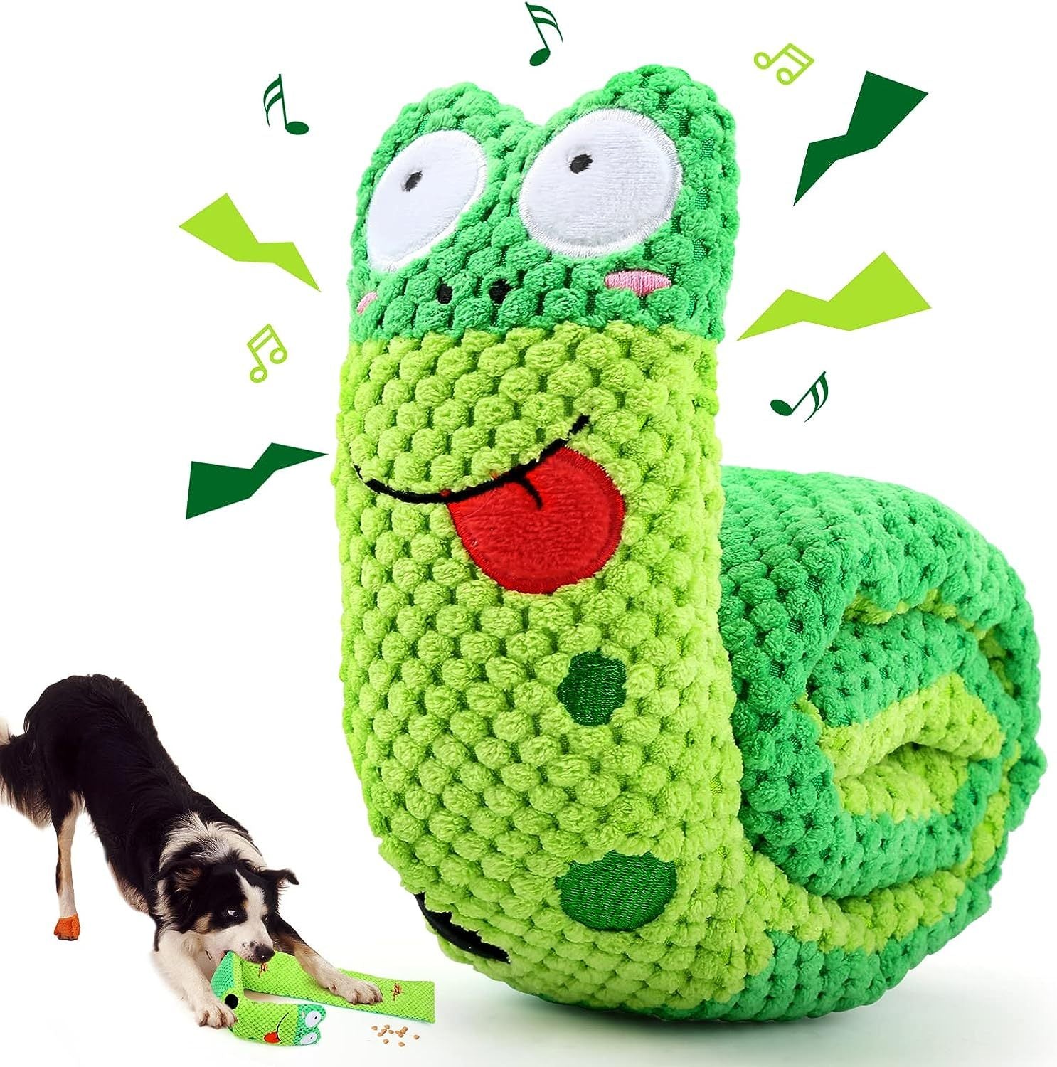 JMT-370570 Interactive Squeaky Dog Puzzle Toy for Foraging and Stress Relief - Suitable for Small, Medium, and Large Dogs