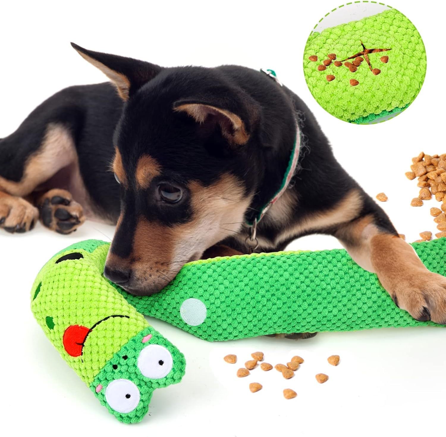 JMT-370570 Interactive Squeaky Dog Puzzle Toy for Foraging and Stress Relief - Suitable for Small, Medium, and Large Dogs