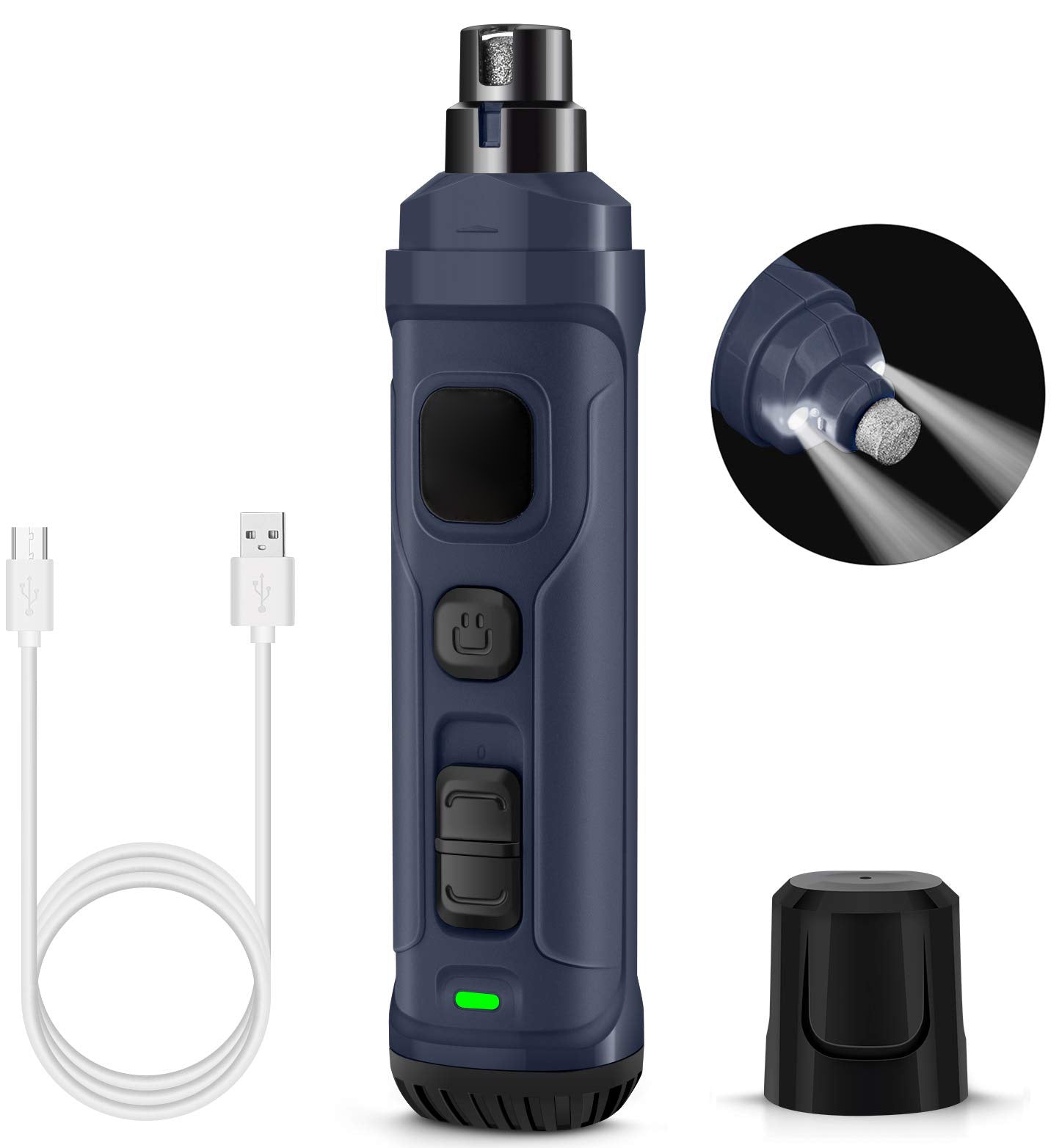 JMT-370826 Electric Pet Nail Clipper with LED Light – Professional Nail Shaver for Cats and Small Dogs