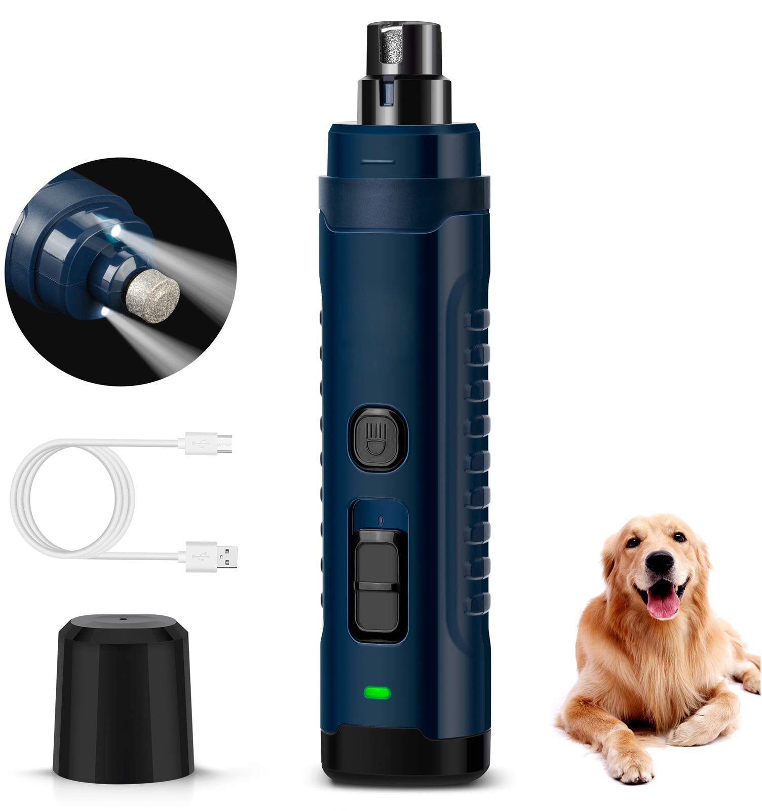JMT-370826 Electric Pet Nail Clipper with LED Light – Professional Nail Shaver for Cats and Small Dogs