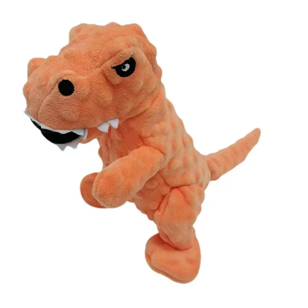 JMT-370890 Interactive Plush Dinosaur Squeaky Dog Toy for Chewing and Training - Fun Grunting Sounds for Small to Large Dogs