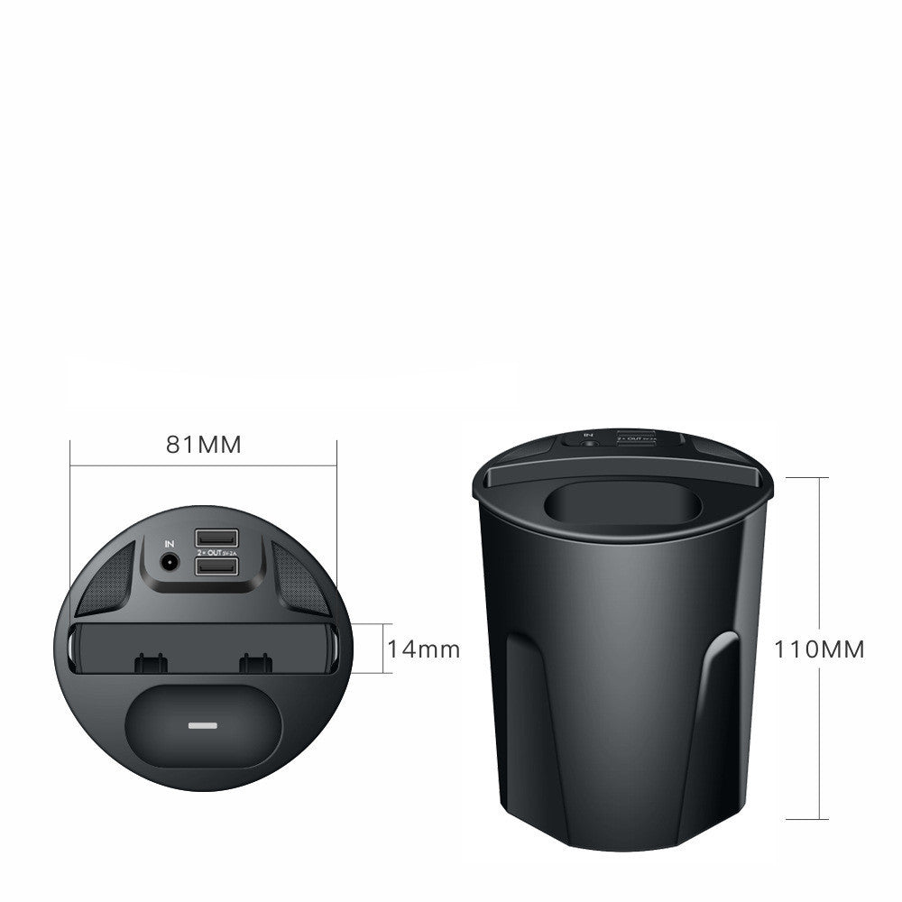 JMT-371082 Dual Wireless Charging Cup for Fast Car Charging