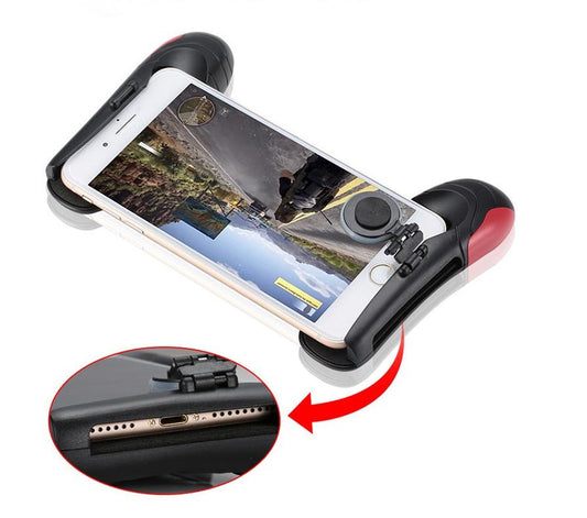 JMT-371210 Portable Mobile Game Handle Stand for Smartphones - 178mm x 138mm x 40mm, Durable ABS + PC Material, Includes Big Chicken Walking Artifact