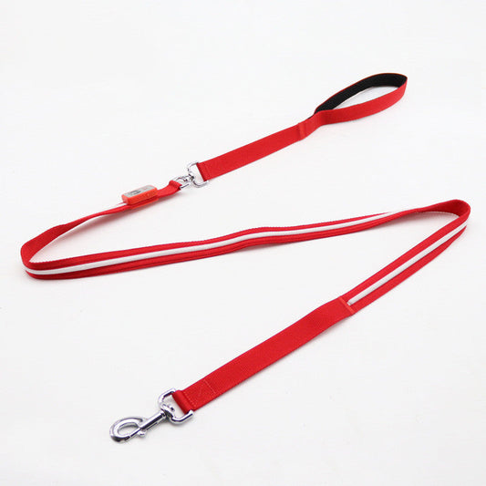 JMT-371402 Waterproof Rechargeable LED Pet Collar with Adjustable Features and Secure Buckle