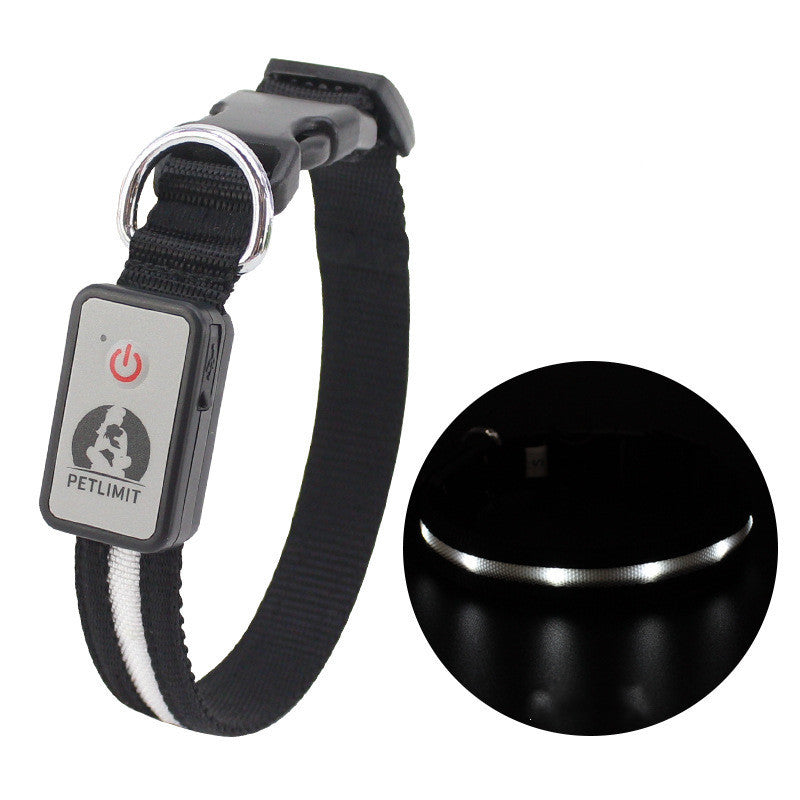 JMT-371402 Waterproof Rechargeable LED Pet Collar with Adjustable Features and Secure Buckle