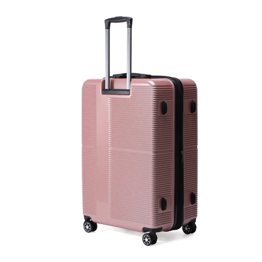 JMT-371466 Custom Pink ABS Hard Shell Suitcase Set for Travel