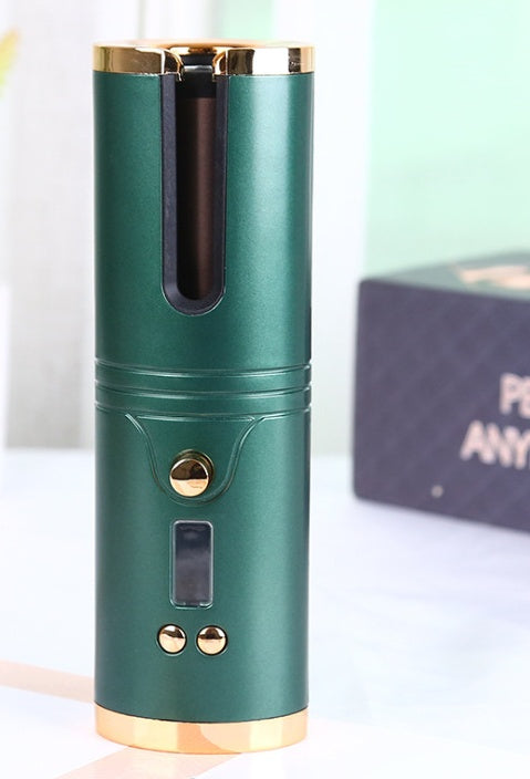 JMT-372042 Wireless Automatic Curling Iron with USB Lazy Charging – Ideal for Wet and Dry Hair, 15mm Diameter, Quick 3-5 Minute Styling