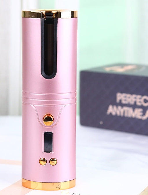 JMT-372042 Wireless Automatic Curling Iron with USB Lazy Charging – Ideal for Wet and Dry Hair, 15mm Diameter, Quick 3-5 Minute Styling