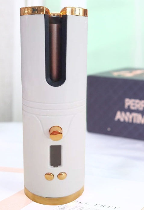 JMT-372042 Wireless Automatic Curling Iron with USB Lazy Charging – Ideal for Wet and Dry Hair, 15mm Diameter, Quick 3-5 Minute Styling