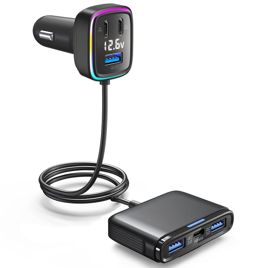JMT-372234 Fast-Charging Car Charger - 115W Output, Compact Design, Input 12-24V