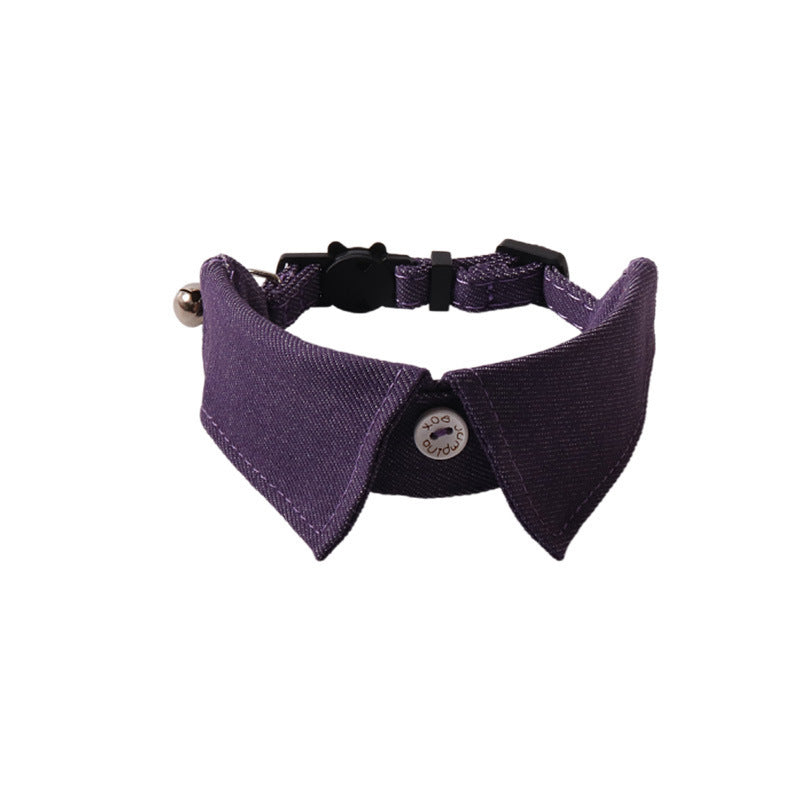 JMT-372362 Denim Cat Collar in Various Colors and Stripes