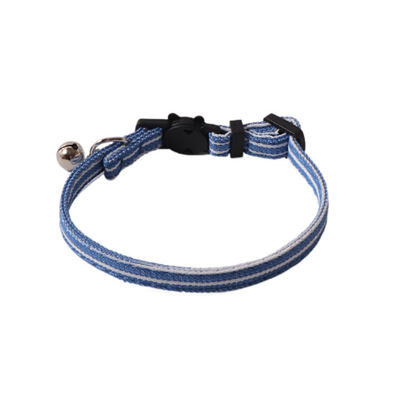 JMT-372362 Denim Cat Collar in Various Colors and Stripes