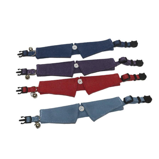 JMT-372362 Denim Cat Collar in Various Colors and Stripes