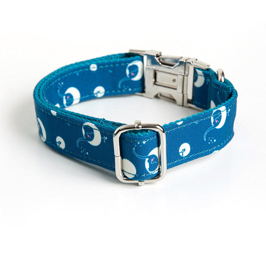 JMT-372554 Adjustable Outdoor Safety Dog Walking Collar - Durable Polyester Material, Multiple Sizes Available (XS to XL)