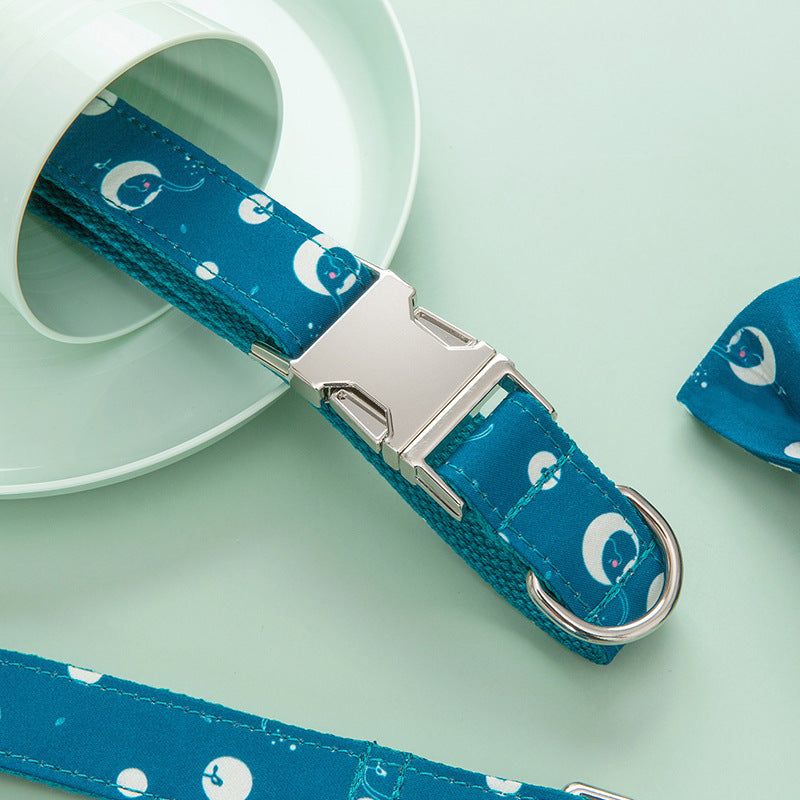 JMT-372554 Adjustable Outdoor Safety Dog Walking Collar - Durable Polyester Material, Multiple Sizes Available (XS to XL)